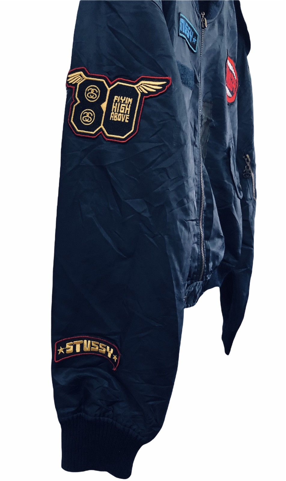 Stussy Stussy Global Cropped Bomber Jacket Size US M / EU 48-50 / 2 - 6 Thumbnail