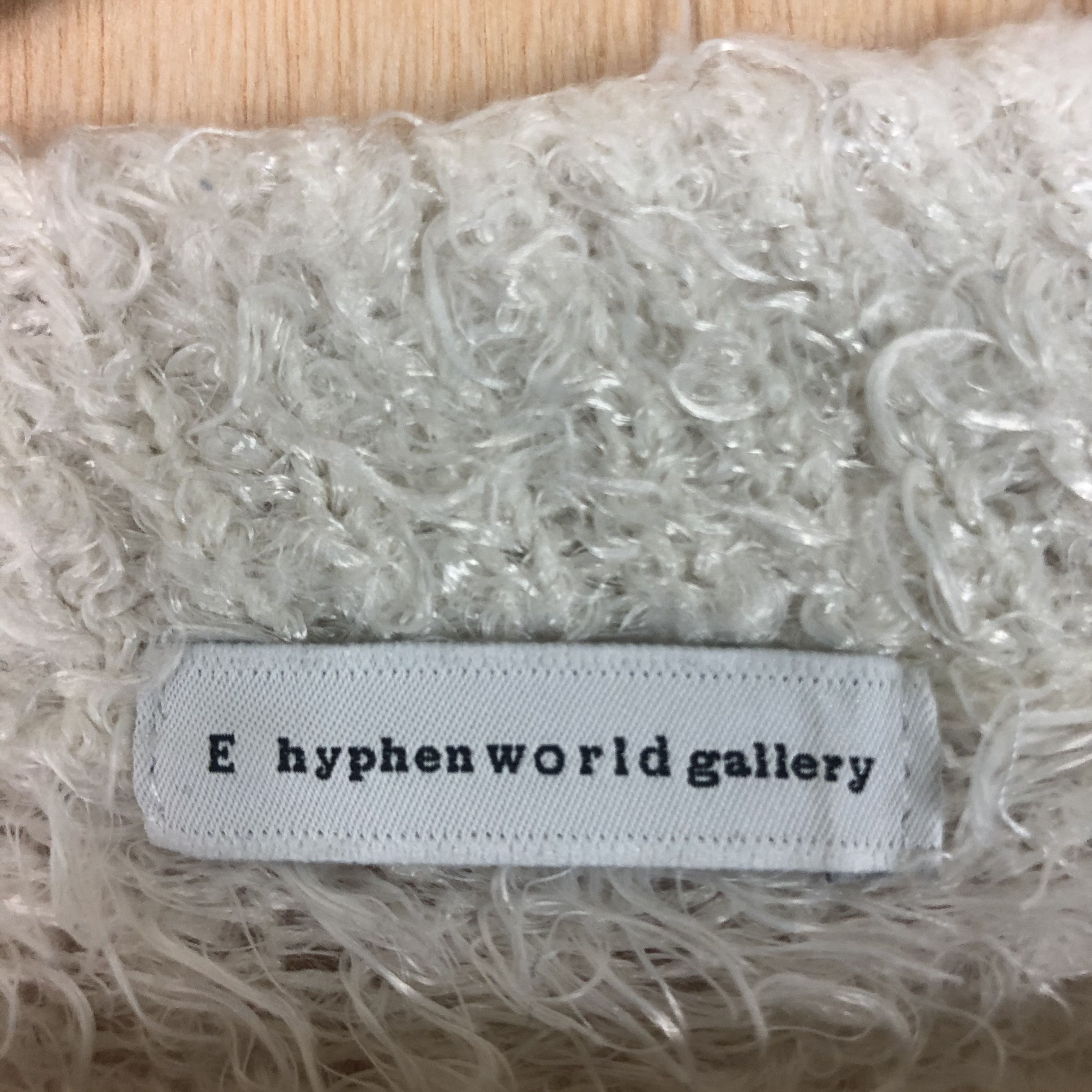 Homespun Knitwear × Japanese Brand DLL E hyphen World White Mohair Shag shaggy KNitWear #c044 Size US S / EU 44-46 / 1 - 4 Thumbnail