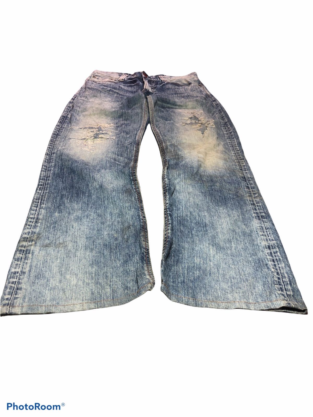 Edwin × Japanese Brand Edwin 503 Washed Blue Patches Denim Size US 31 - 3 Thumbnail