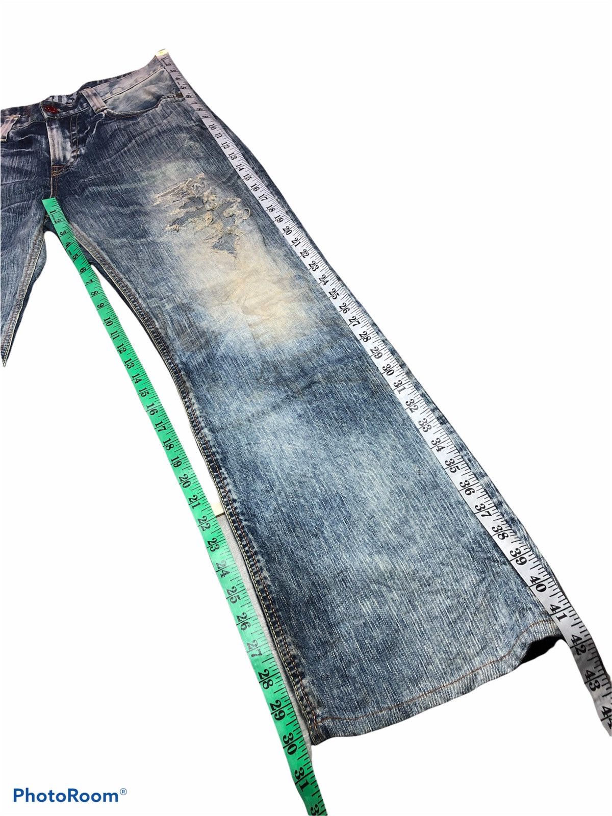 Edwin × Japanese Brand Edwin 503 Washed Blue Patches Denim Size US 31 - 10 Thumbnail