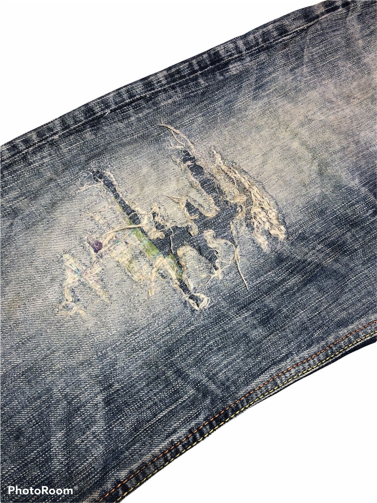Edwin × Japanese Brand Edwin 503 Washed Blue Patches Denim Size US 31 - 6 Thumbnail