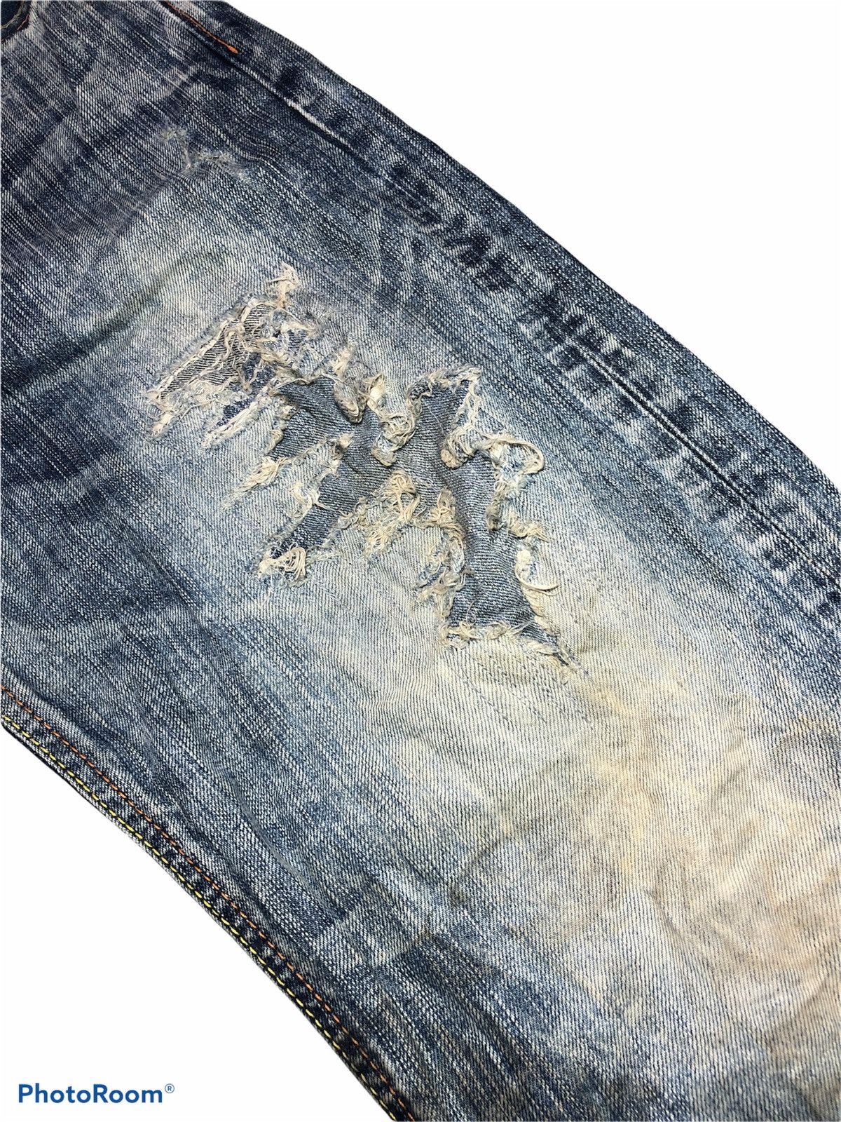 Edwin × Japanese Brand Edwin 503 Washed Blue Patches Denim Size US 31 - 5 Thumbnail