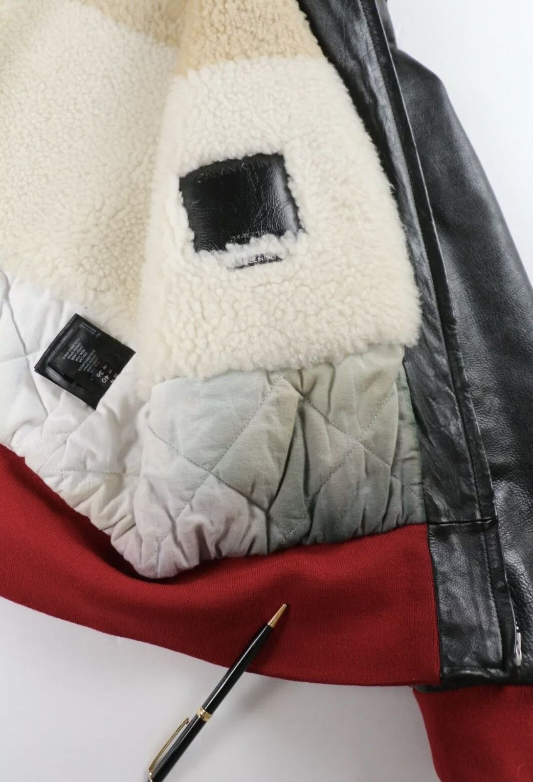 Calvin Klein 205W39NYC Calvin Klein x Raf Simons Shearling Bomber Jacket Size US M / EU 48-50 / 2 - 7 Thumbnail