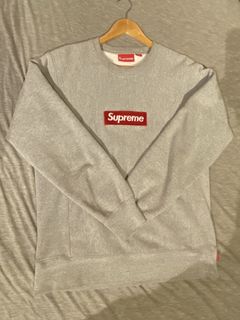 Supreme Box Logo Heather Grey | Grailed