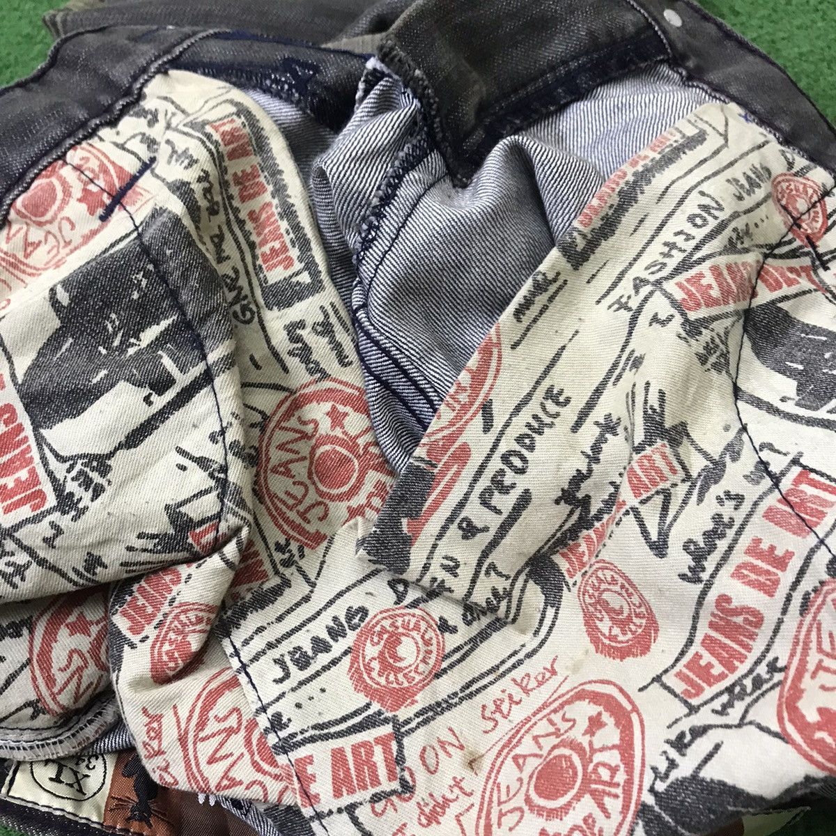 Japanese Brand Japanese Jeans De Art Denim Flare Jeans Patches Size US 35 - 21 Thumbnail