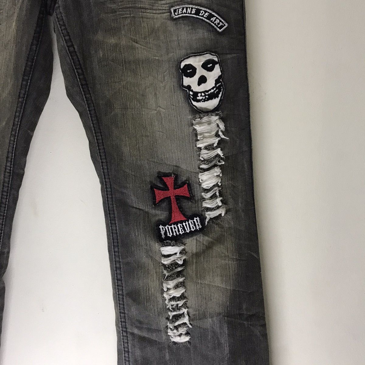 Japanese Brand Japanese Jeans De Art Denim Flare Jeans Patches Size US 35 - 7 Thumbnail
