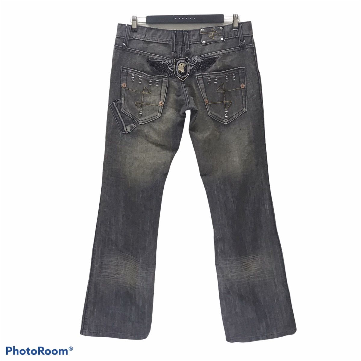 Japanese Brand Japanese Jeans De Art Denim Flare Jeans Patches Size US 35 - 2 Thumbnail