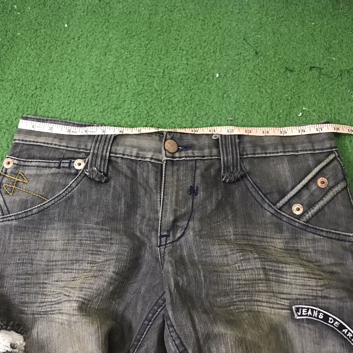 Japanese Brand Japanese Jeans De Art Denim Flare Jeans Patches Size US 35 - 22 Thumbnail