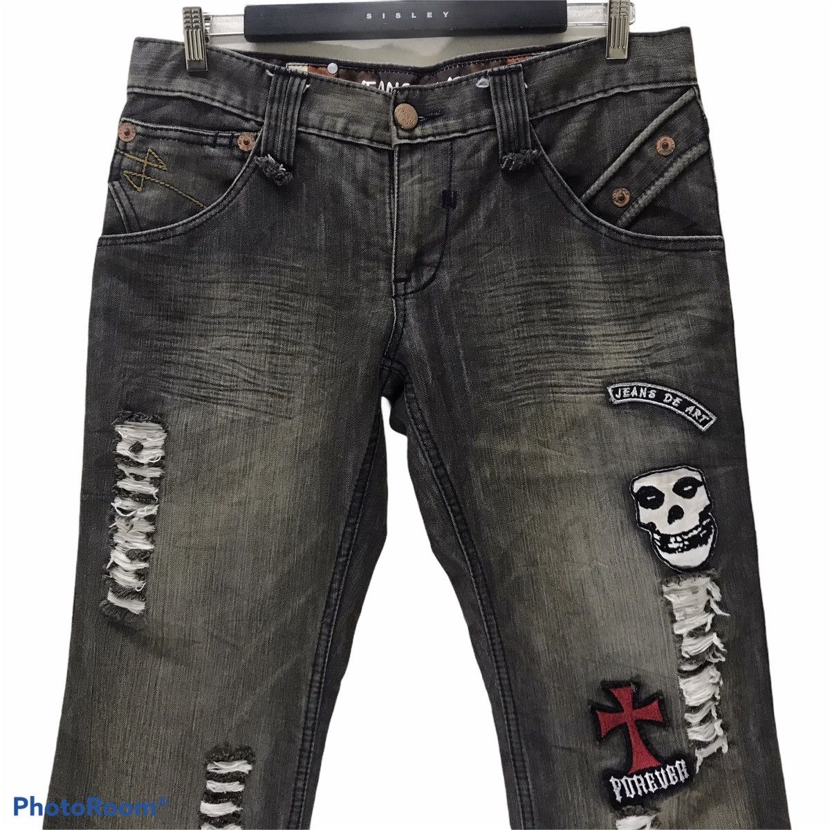Japanese Brand Japanese Jeans De Art Denim Flare Jeans Patches Size US 35 - 3 Thumbnail