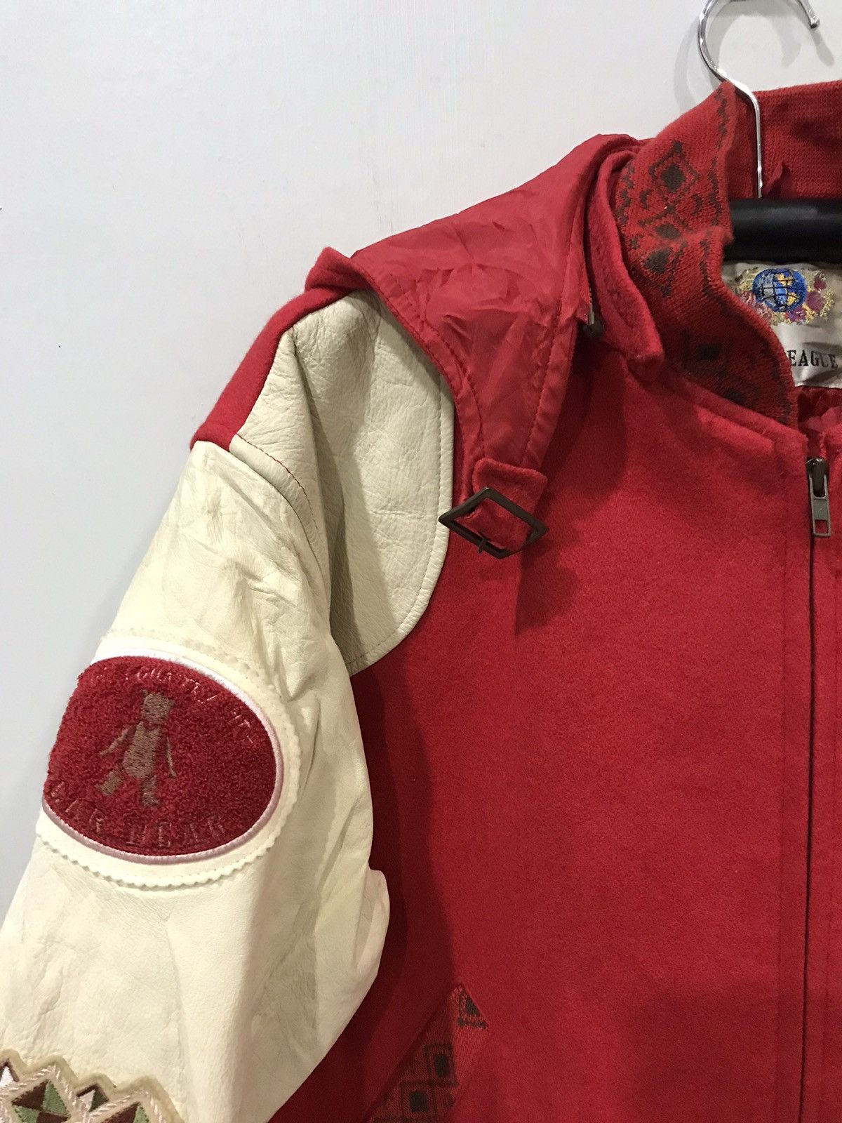 Japanese Brand Vintage NICE LEAGUE Very Rare Hoodie Oversize Varsity Jacket Size US M / EU 48-50 / 2 - 4 Thumbnail
