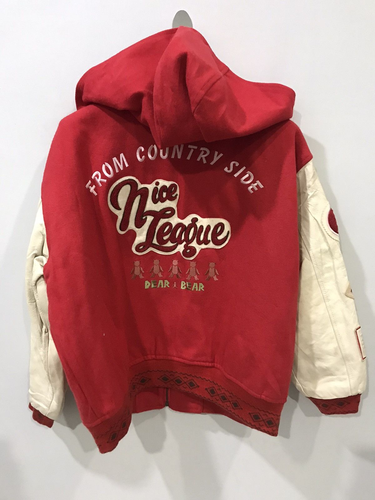 Japanese Brand Vintage NICE LEAGUE Very Rare Hoodie Oversize Varsity Jacket Size US M / EU 48-50 / 2 - 10 Thumbnail