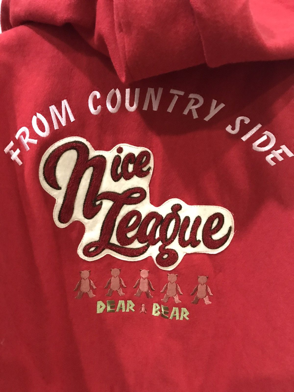 Japanese Brand Vintage NICE LEAGUE Very Rare Hoodie Oversize Varsity Jacket Size US M / EU 48-50 / 2 - 11 Thumbnail