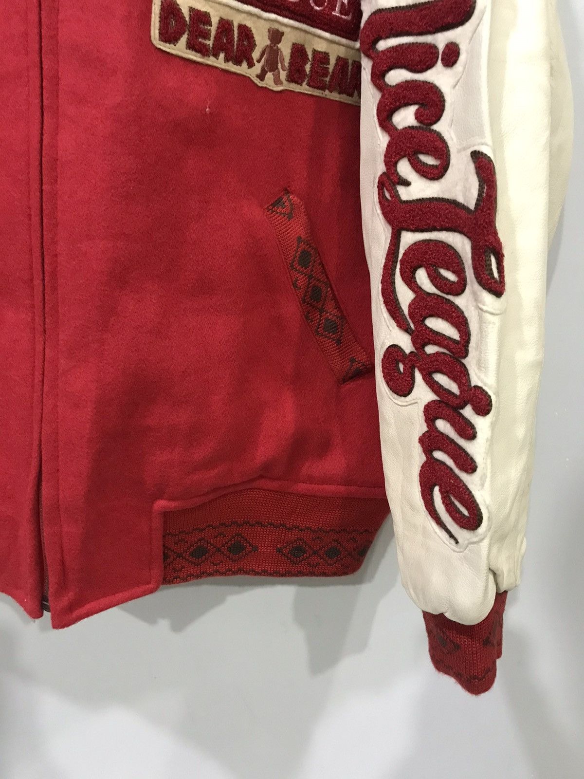 Japanese Brand Vintage NICE LEAGUE Very Rare Hoodie Oversize Varsity Jacket Size US M / EU 48-50 / 2 - 5 Thumbnail
