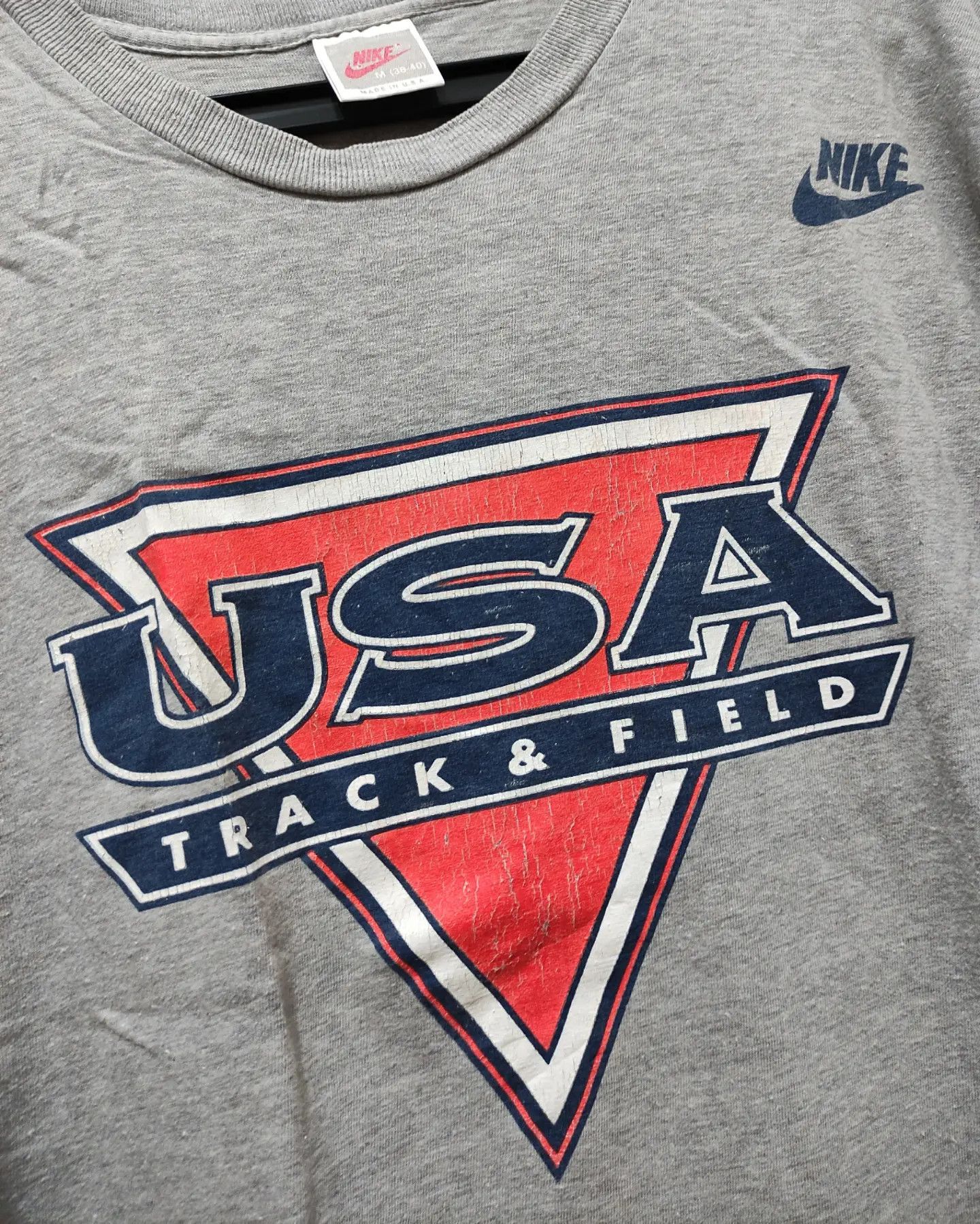 Nike × Vintage Vintage 90s Nike Usa Track and Field Size US M / EU 48-50 / 2 - 7 Thumbnail