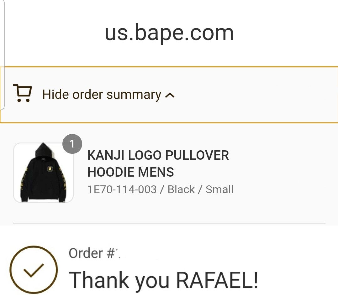 Bape A Bathing Ape Kanji Logo Pullover Hoodie Size US S / EU 44-46 / 1 - 5 Thumbnail