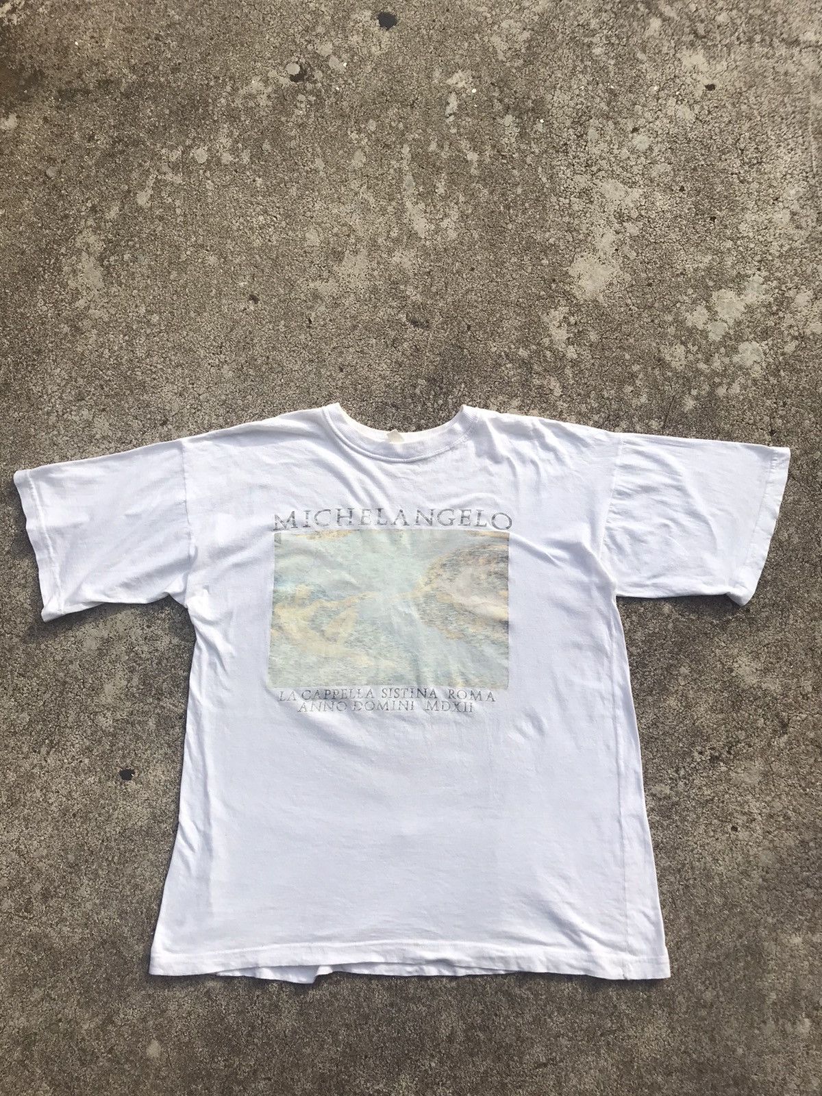 Vintage Michel Angelo Vintage Art Tees Shirt Size US L / EU 52-54 / 3 - 1 Thumbnail