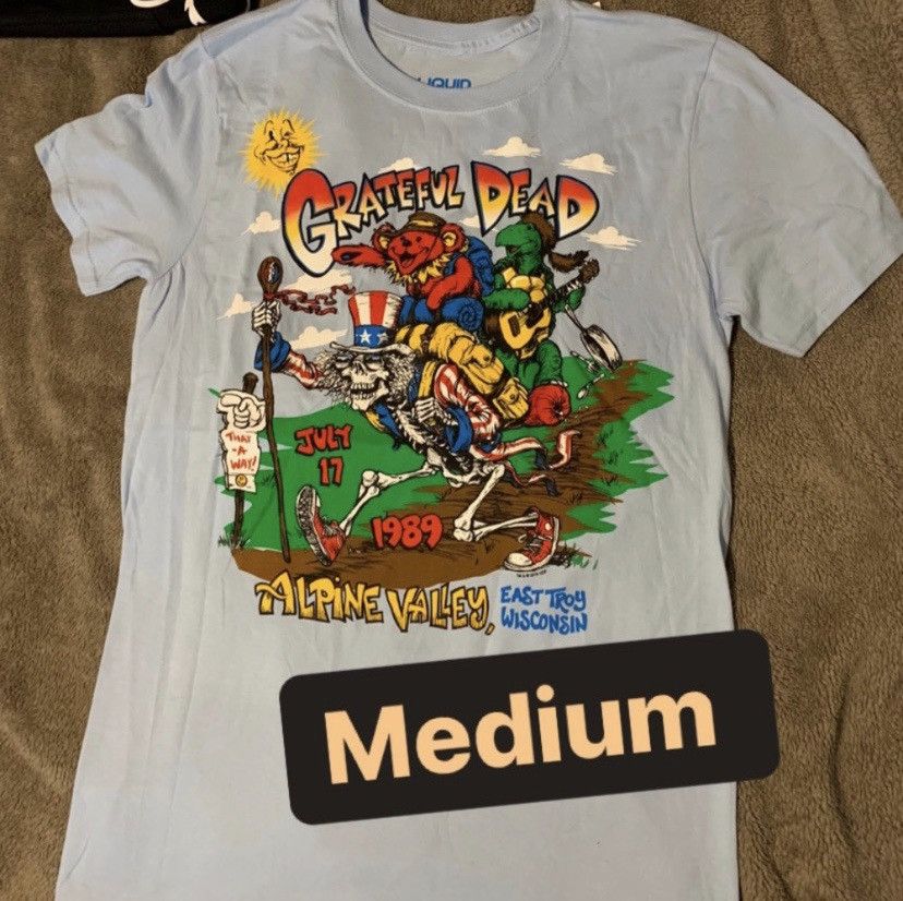 Grateful Dead Grateful Dead liquid blue bears vintage tee tour aop