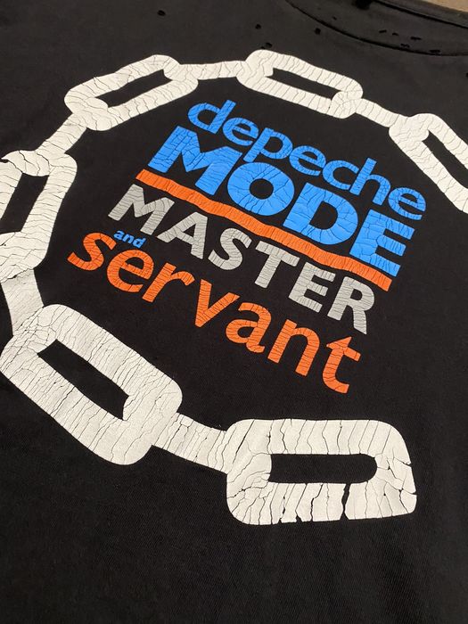 R13 R13 Depeche Mode Master and Servant moth eaten vintage style