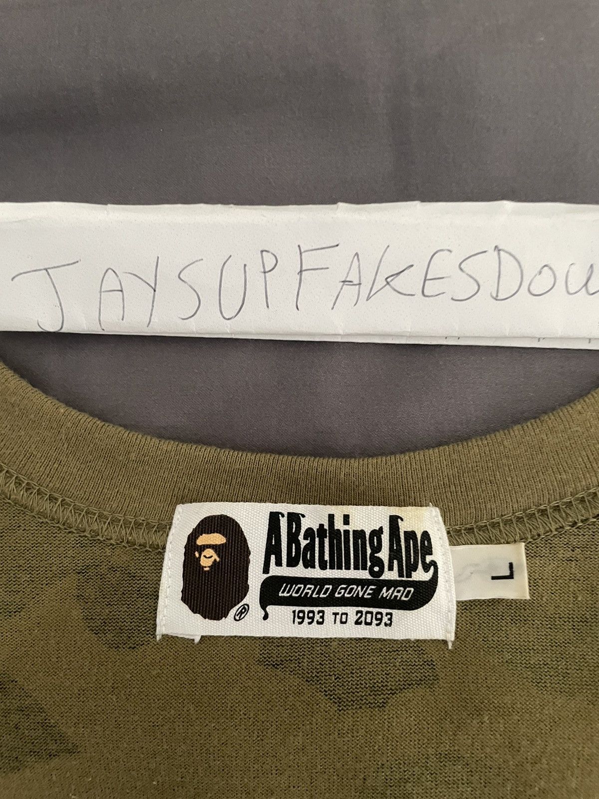 Bape A Bathing Ape Tank Top Green Camo Large Shirt Size US L / EU 52-54 / 3 - 3 Thumbnail