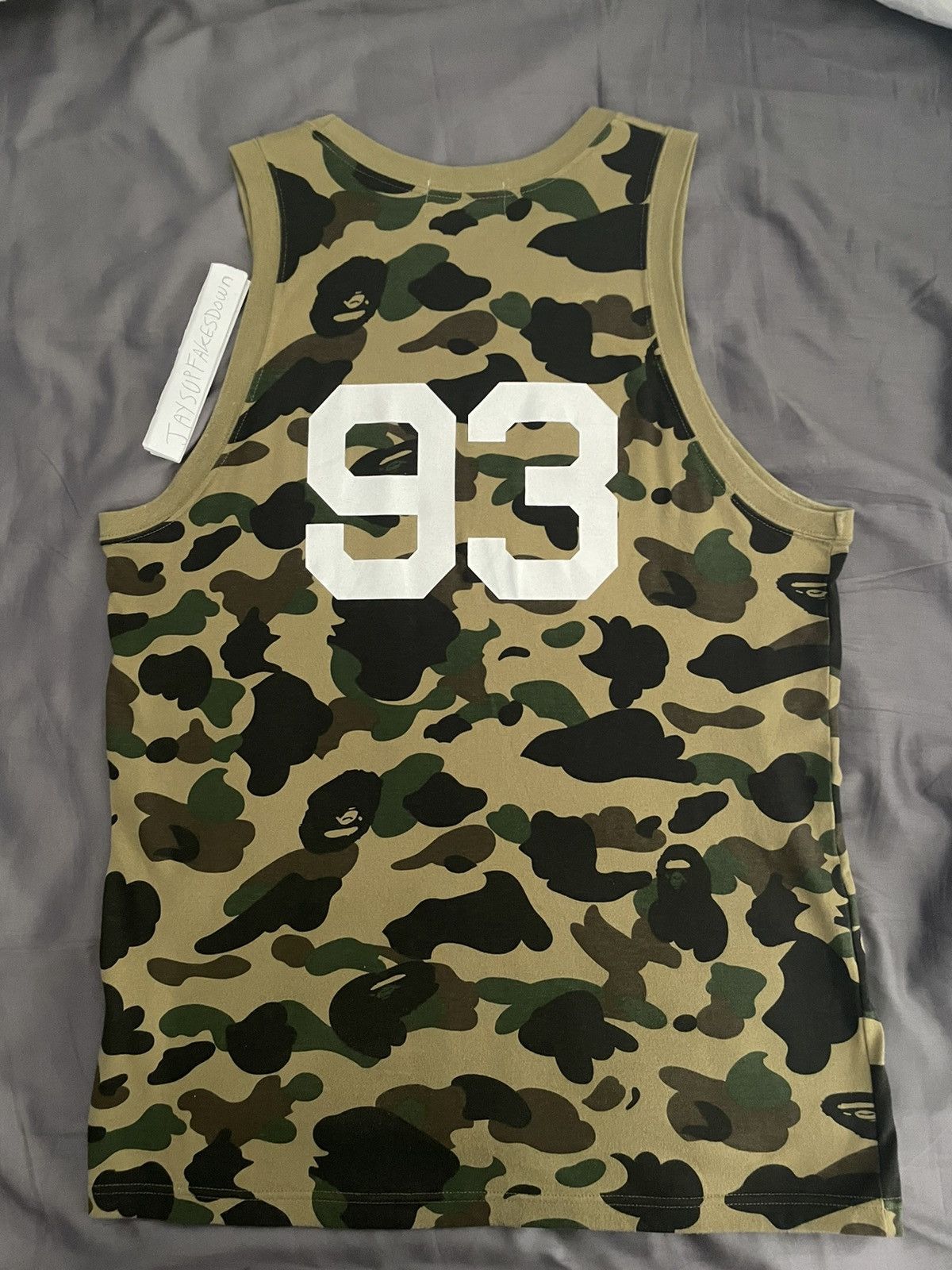 Bape A Bathing Ape Tank Top Green Camo Large Shirt Size US L / EU 52-54 / 3 - 2 Thumbnail