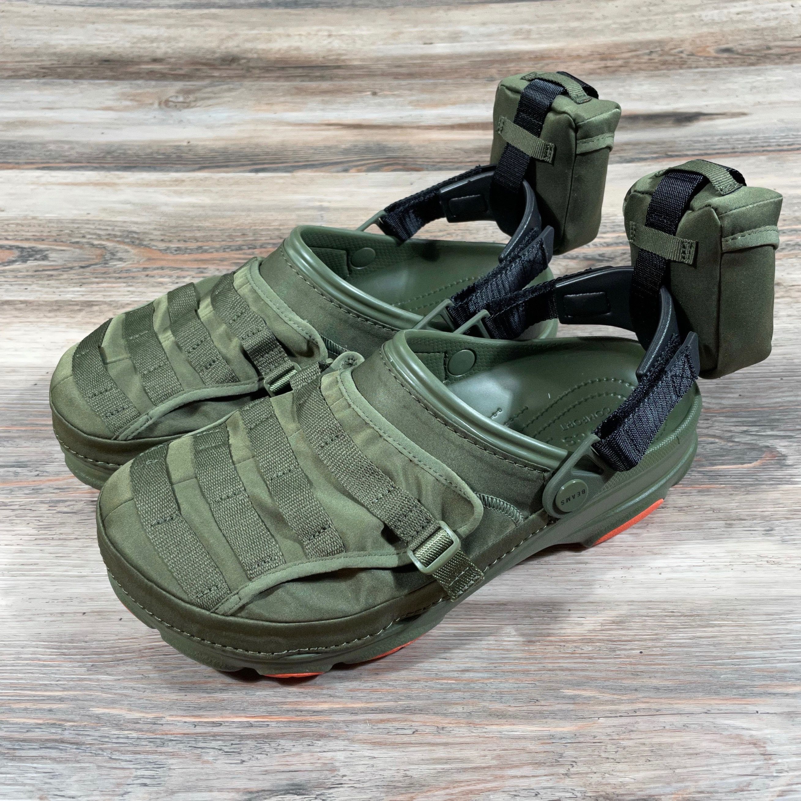 【最終値下げ】BEAMS&CROCS.26cm、未使用、蓄電、グリーン Crocs x Beams Classic All-Terrain Clogs are available now