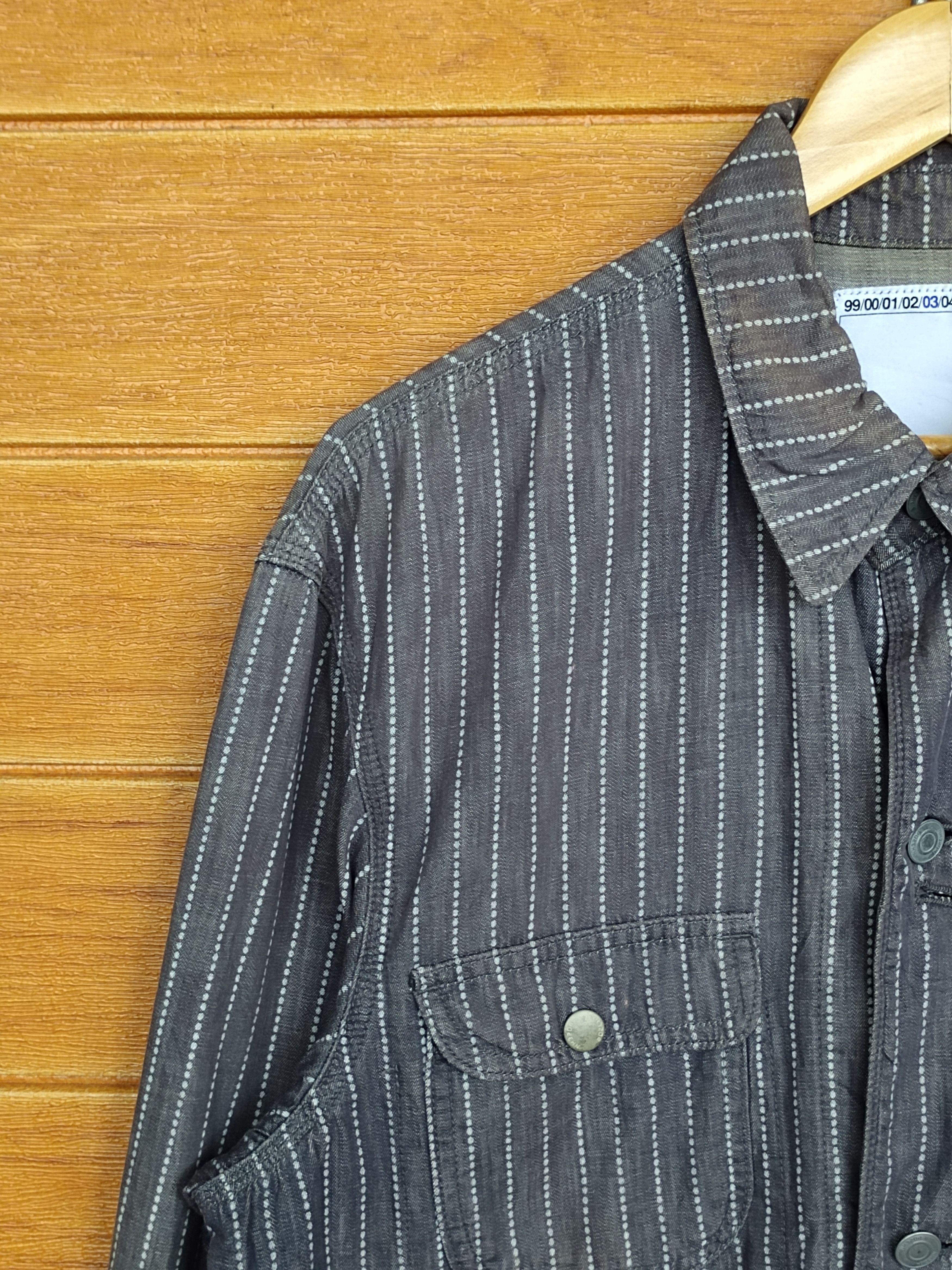 Neighborhood SS03 NEIGHBORHOOD Wabash Hickory Work Chore Denim Shirt Size US L / EU 52-54 / 3 - 5 Thumbnail
