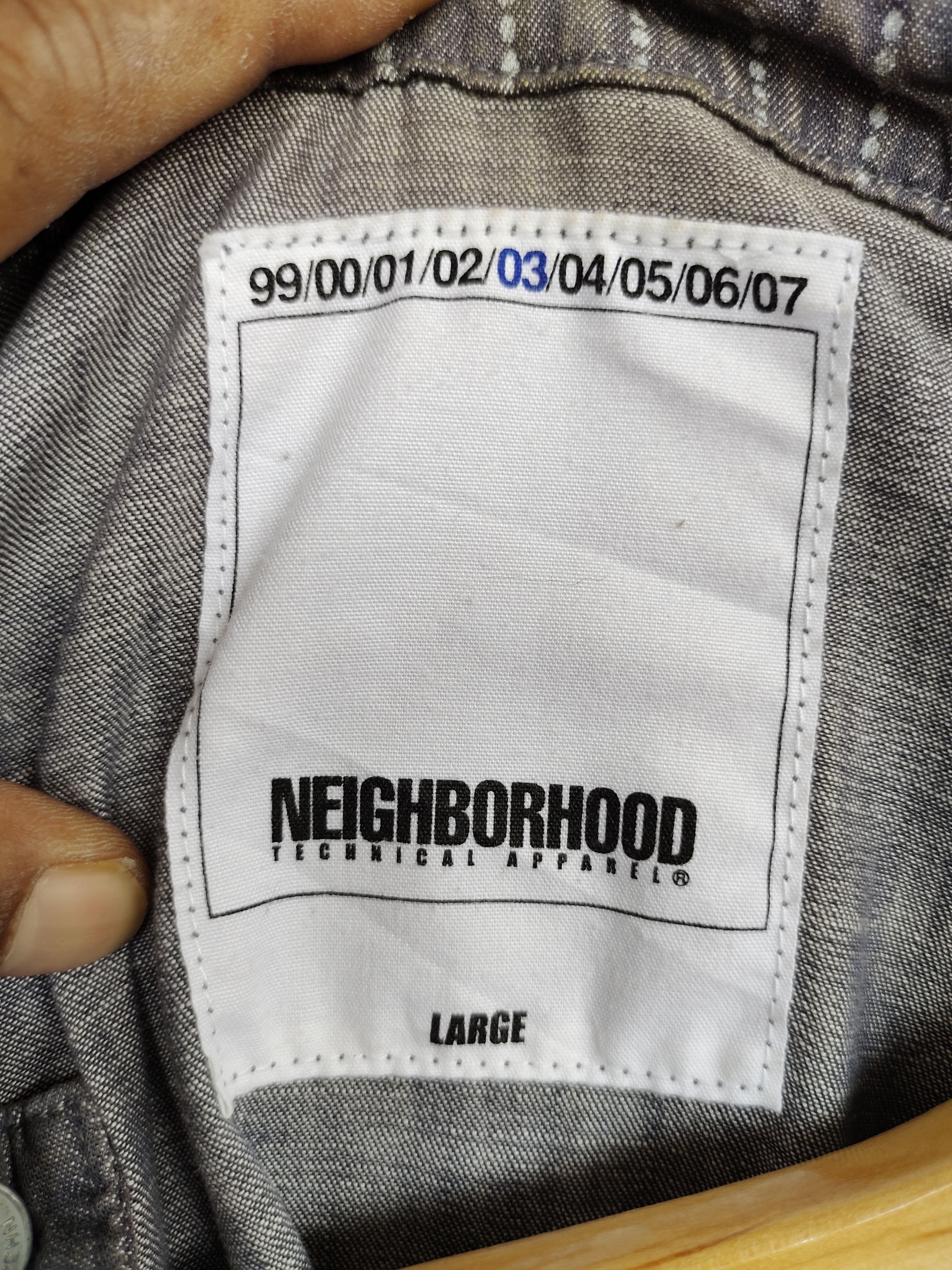 Neighborhood SS03 NEIGHBORHOOD Wabash Hickory Work Chore Denim Shirt Size US L / EU 52-54 / 3 - 12 Thumbnail