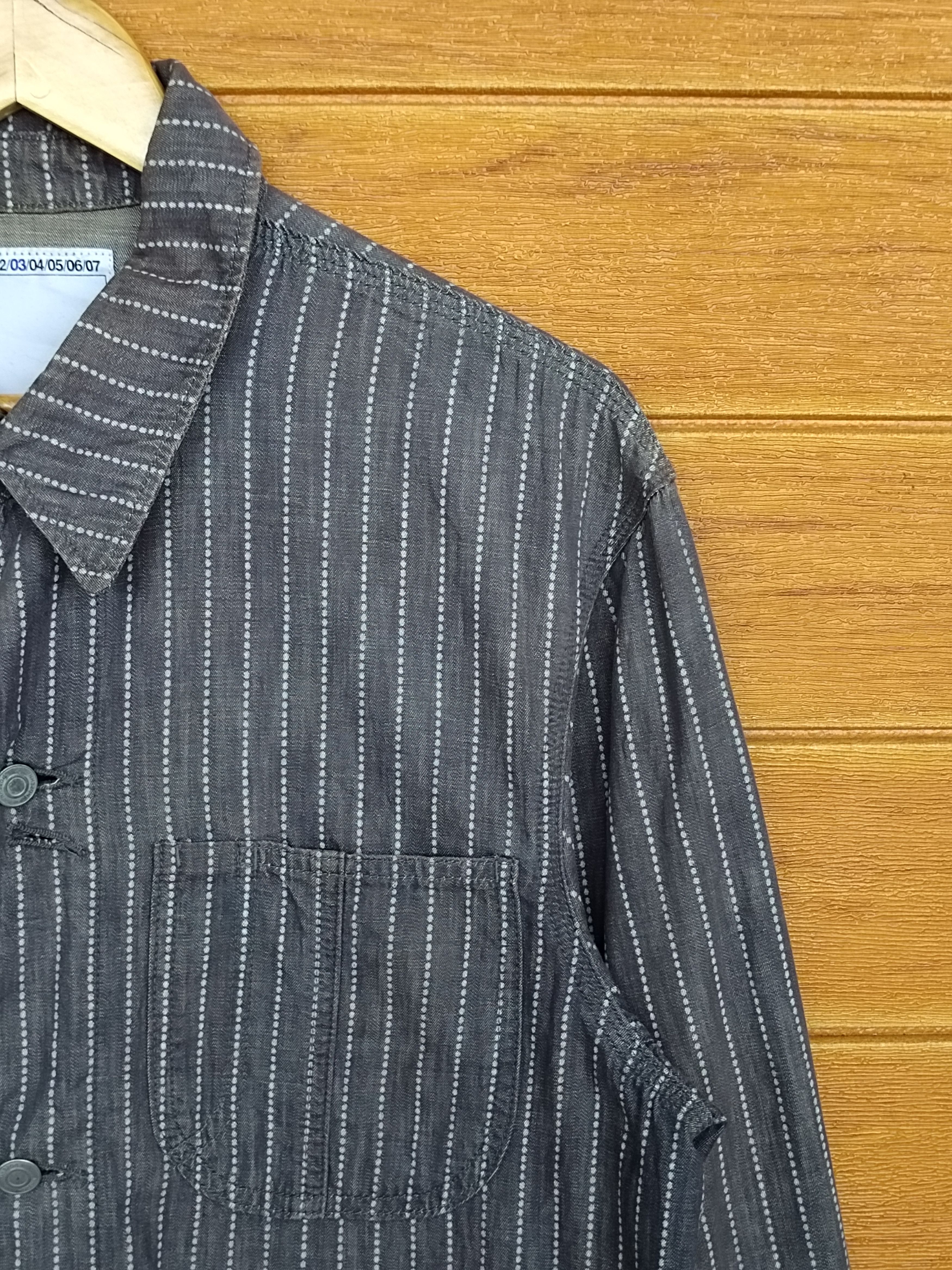 Neighborhood SS03 NEIGHBORHOOD Wabash Hickory Work Chore Denim Shirt Size US L / EU 52-54 / 3 - 4 Thumbnail