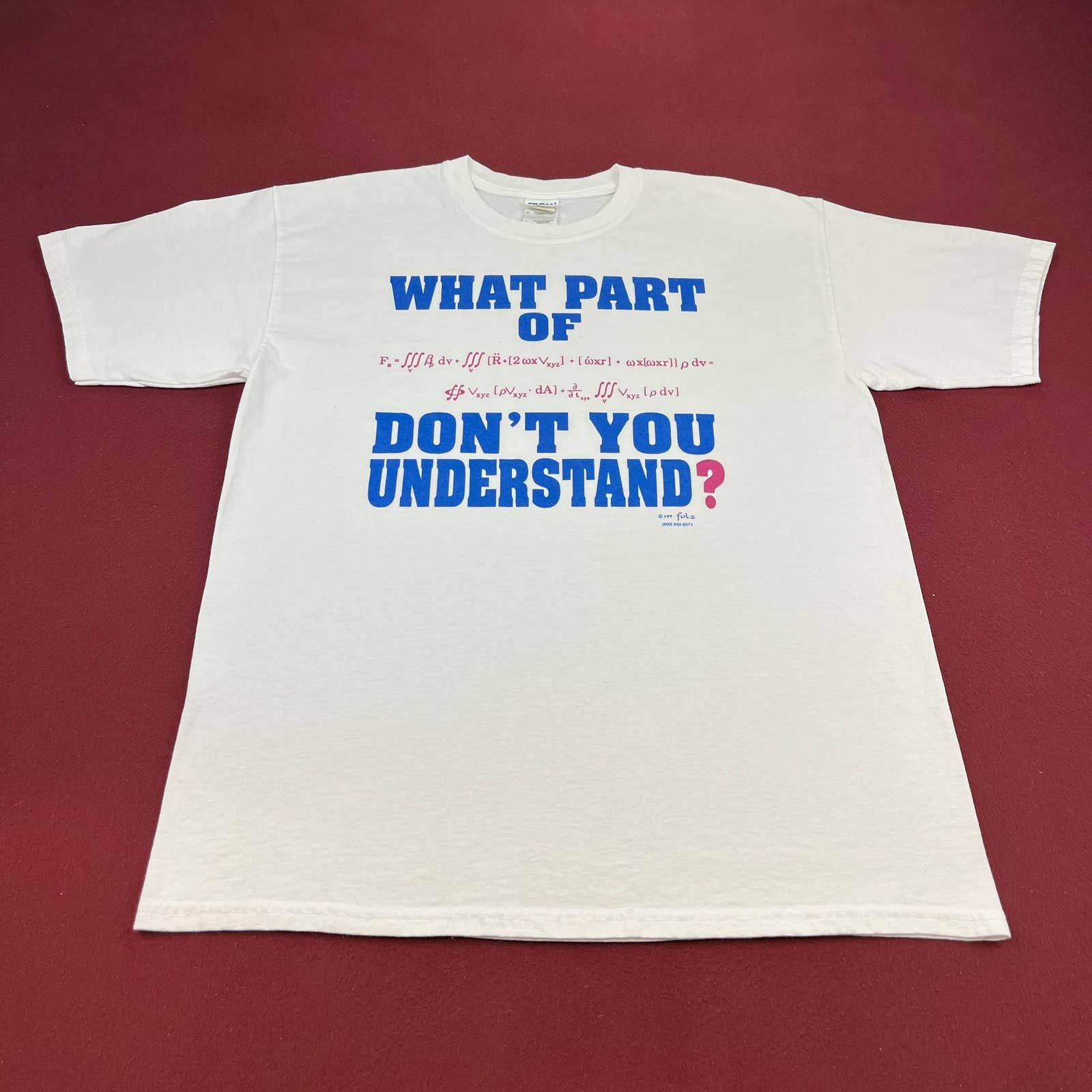 Gildan Vintage Stokes Theorem Math T-Shirt Equation Formula