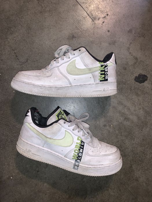 nike air force 1 worldwide white volt