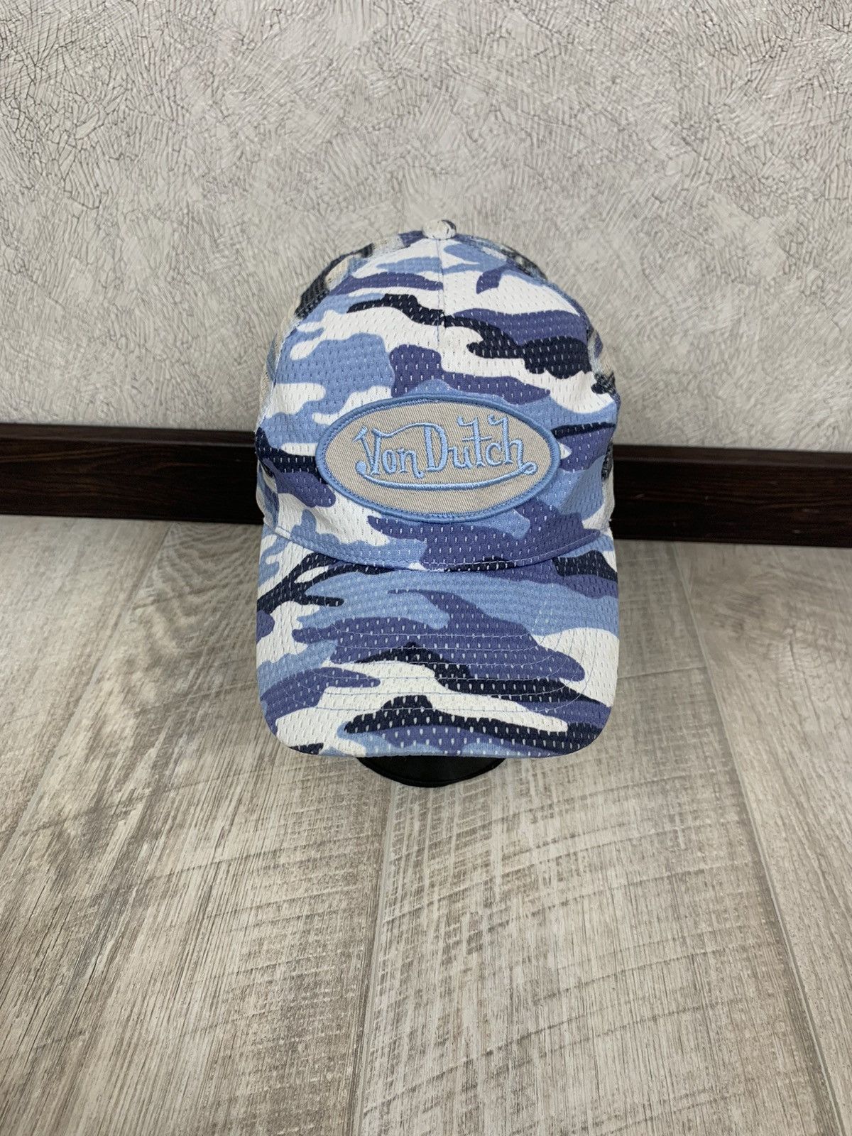Von Dutch Baseballkappe – 100% Baumwolle, Denim-Look, Verstellbar (55,5–60 Cm), Mit Schweißschutzband