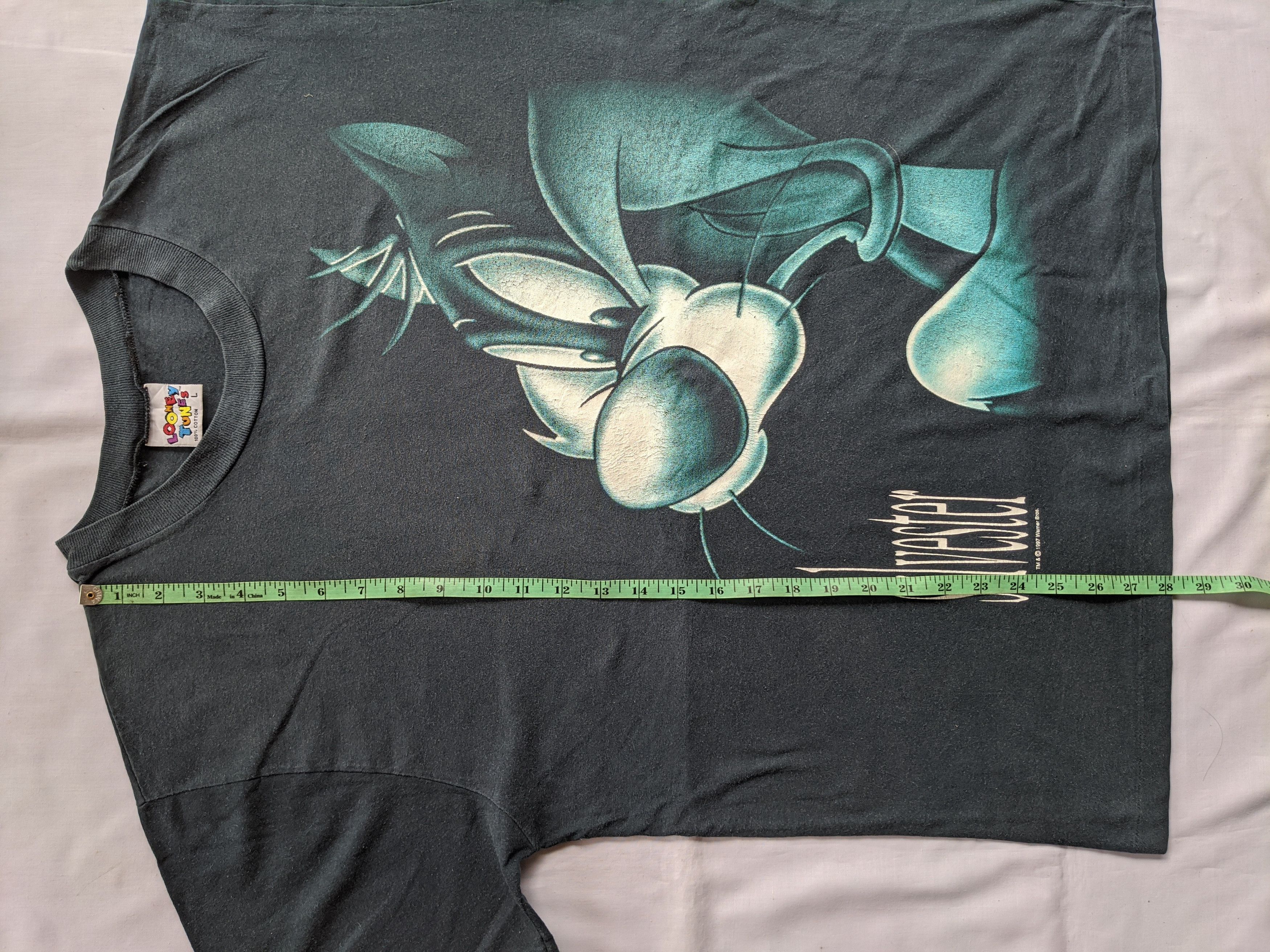 Vintage × Warner Bros Vintage 90s Looney Tunes Sylvester big print Size US L / EU 52-54 / 3 - 6 Thumbnail