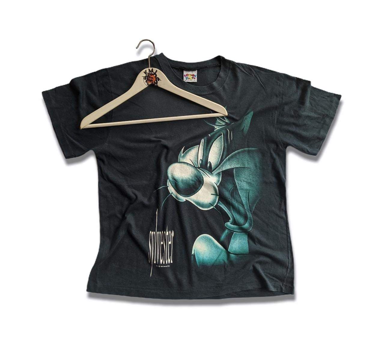 Vintage × Warner Bros Vintage 90s Looney Tunes Sylvester big print Size US L / EU 52-54 / 3 - 1 Thumbnail