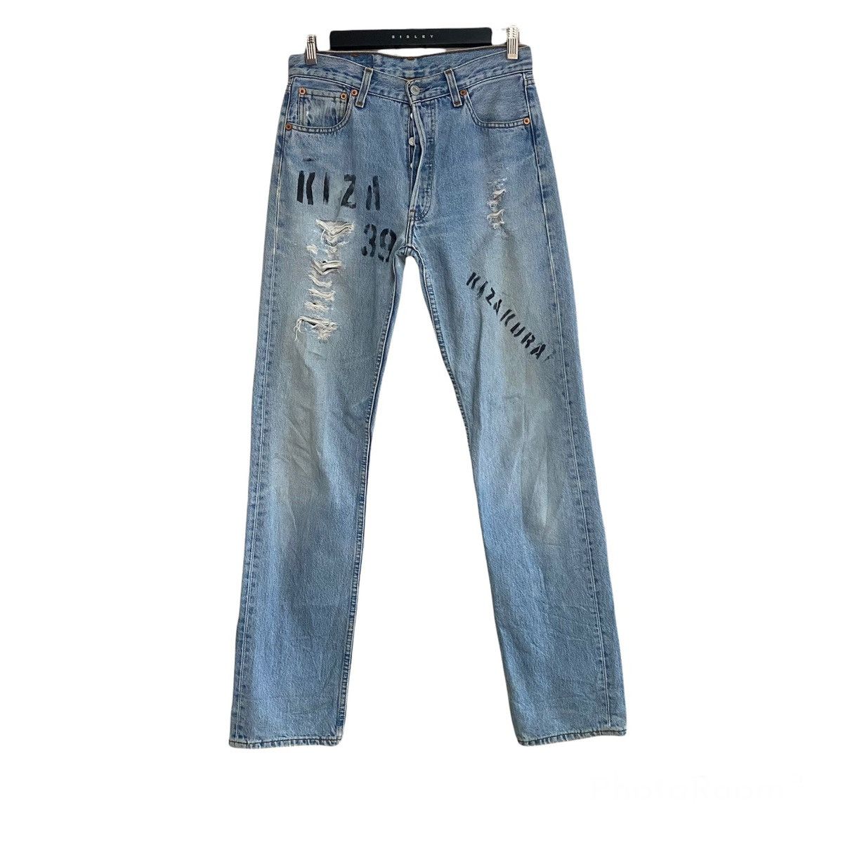 Levi's Vintage Levis 501 Distressed Jeans Light Wash 30x33 Size US 30 / EU 46 - 1 Thumbnail