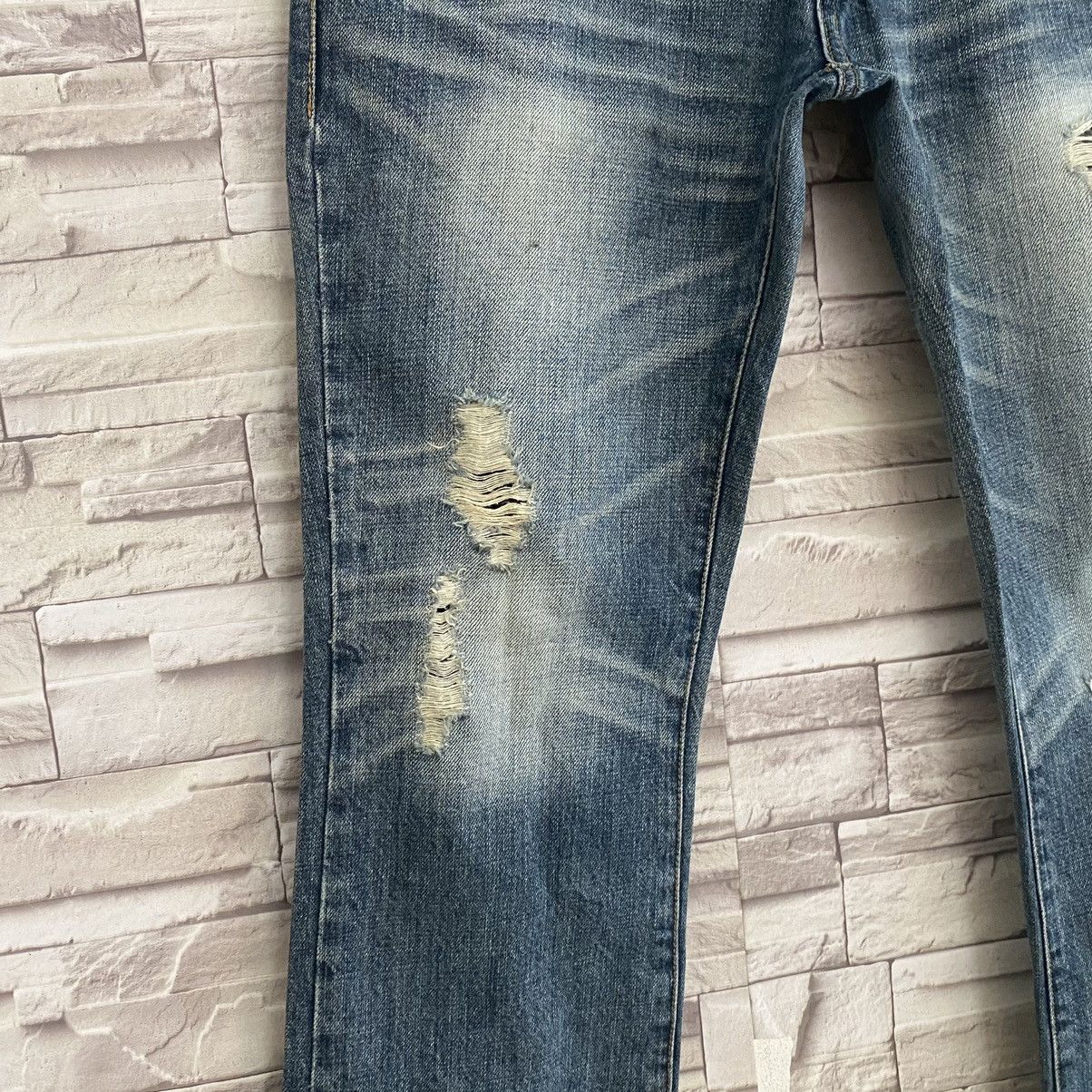 Japanese Brand OZZ-FIRST PINBALL Gemstone Double Waist Flare Jeans Size US 33 - 7 Thumbnail