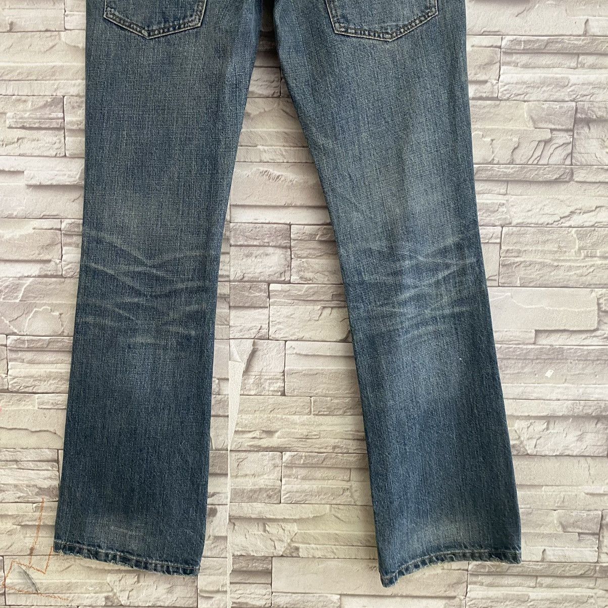 Japanese Brand OZZ-FIRST PINBALL Gemstone Double Waist Flare Jeans Size US 33 - 12 Thumbnail