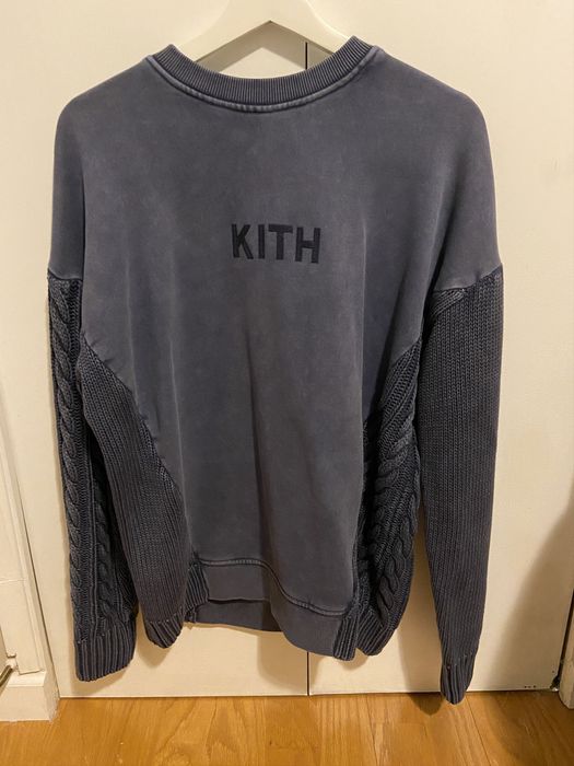 Kith KITH COMBO KNIT CREWNECK SHARK COLOR | Grailed