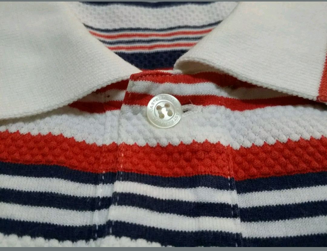 Jean Charles De Castelbajac JEAN CHARLES DE CASTELBAJAC SPORT STRIPED POCKET POLO SHIRT Size US M / EU 48-50 / 2 - 7 Thumbnail