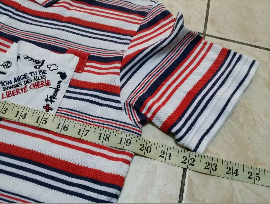 Jean Charles De Castelbajac JEAN CHARLES DE CASTELBAJAC SPORT STRIPED POCKET POLO SHIRT Size US M / EU 48-50 / 2 - 8 Thumbnail