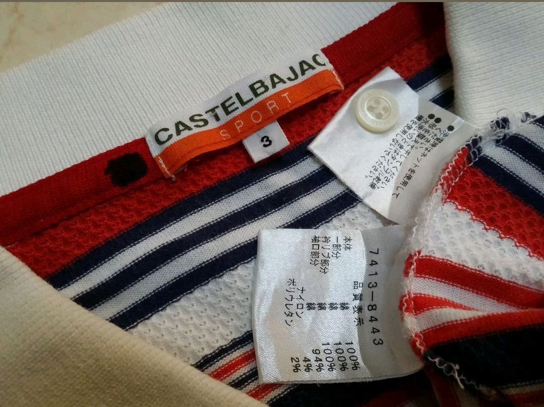 Jean Charles De Castelbajac JEAN CHARLES DE CASTELBAJAC SPORT STRIPED POCKET POLO SHIRT Size US M / EU 48-50 / 2 - 10 Thumbnail