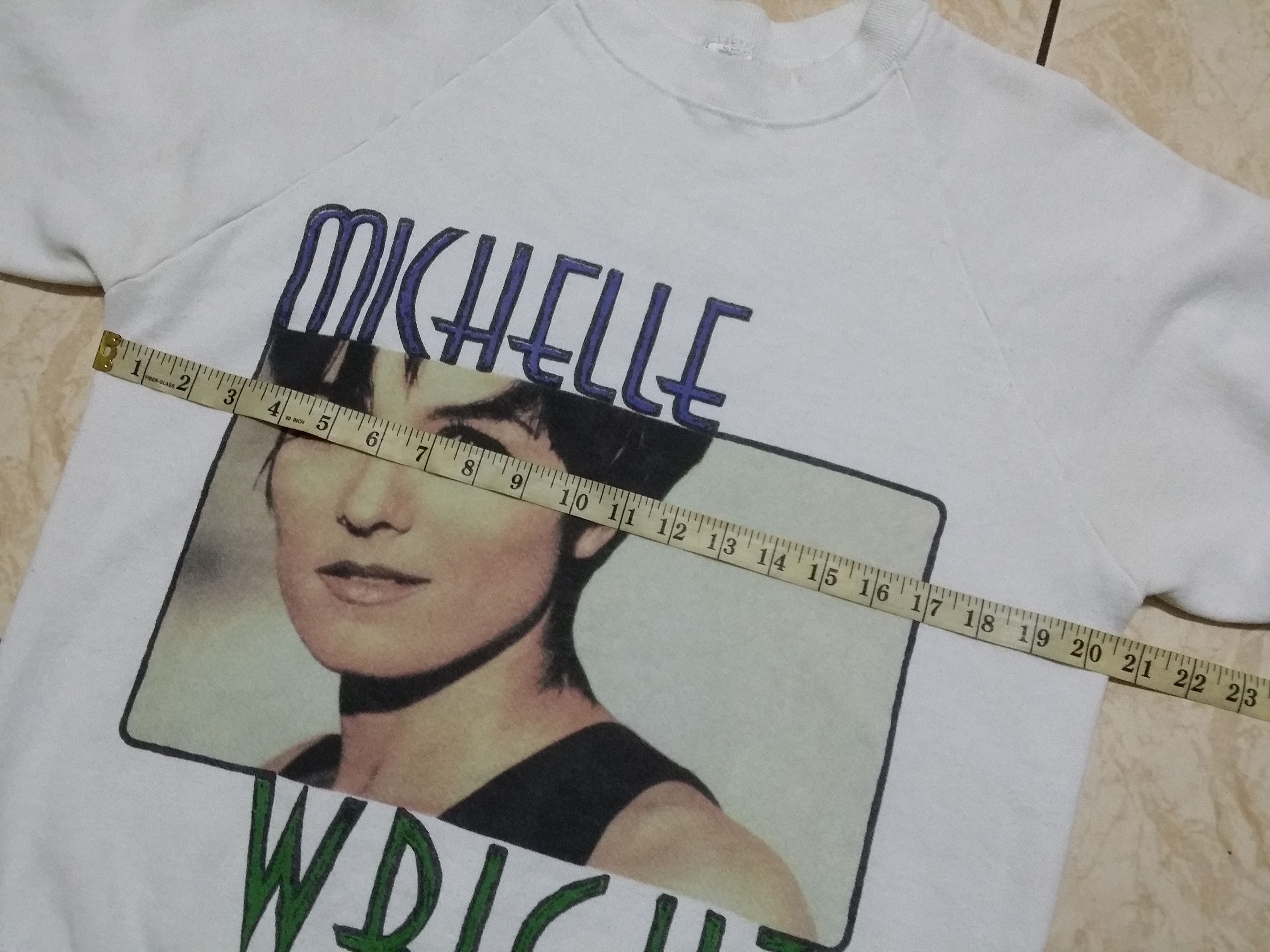 Fruit Of The Loom VINTAGE 90'S MICHELLE WRIGHT CANADIAN ARTISTS SWEATSHIRT Size US L / EU 52-54 / 3 - 5 Thumbnail