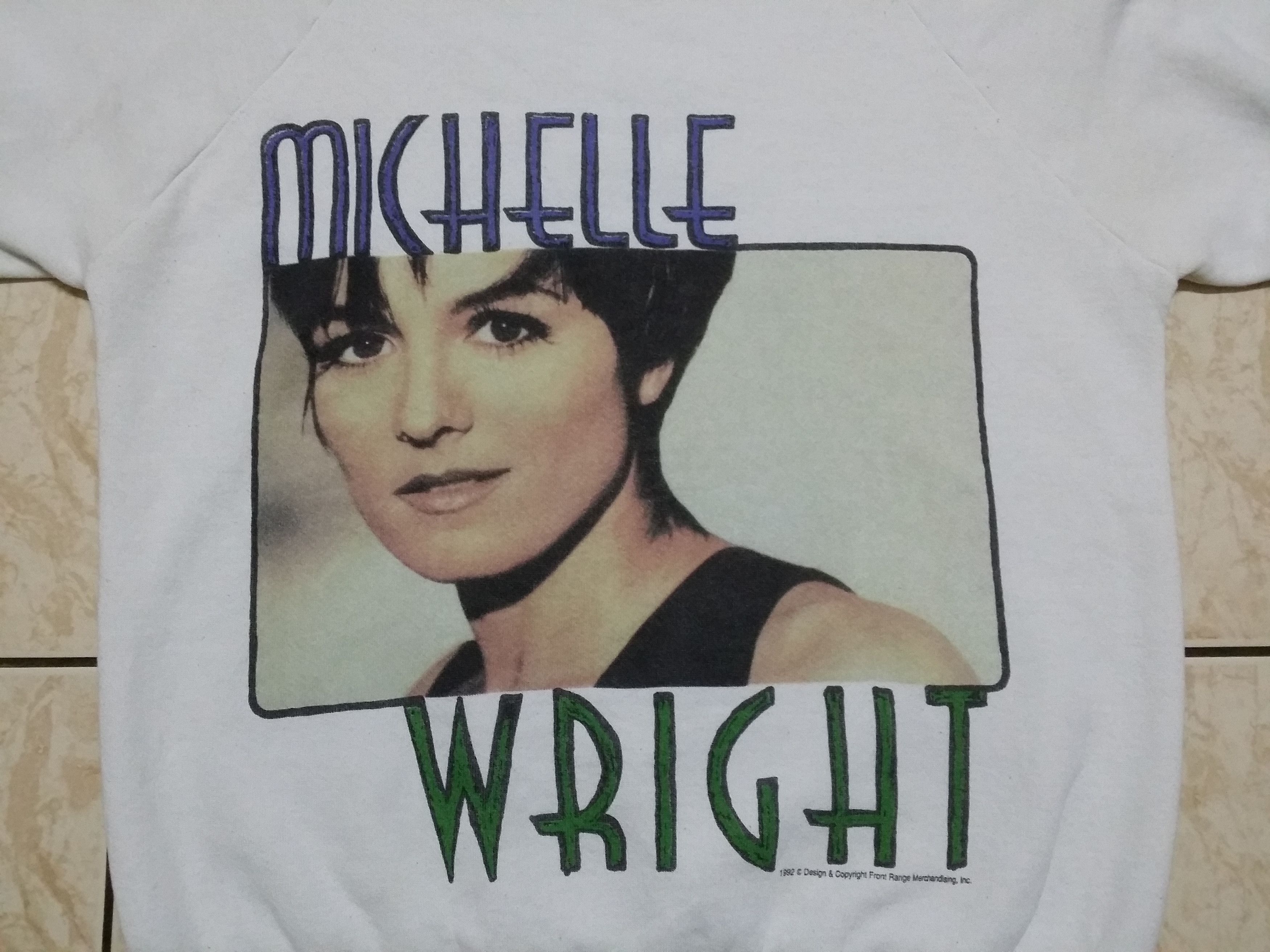 Fruit Of The Loom VINTAGE 90'S MICHELLE WRIGHT CANADIAN ARTISTS SWEATSHIRT Size US L / EU 52-54 / 3 - 3 Thumbnail