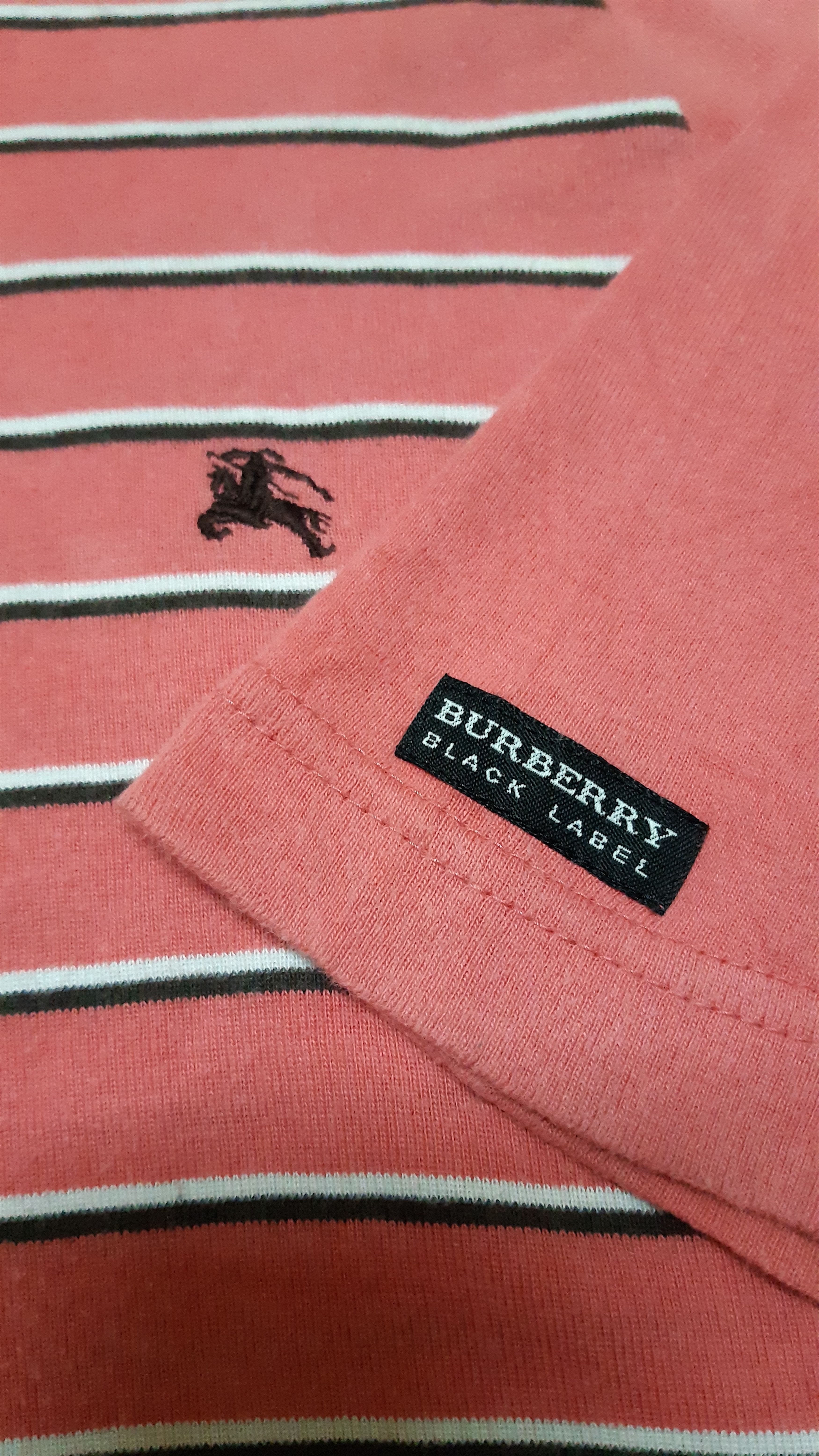 Burberry GRAIL🔥AUTHENTIC BURBERRY BLACK LABEL STRIPE POLO SHIRT Size US XS / EU 42 / 0 - 5 Thumbnail