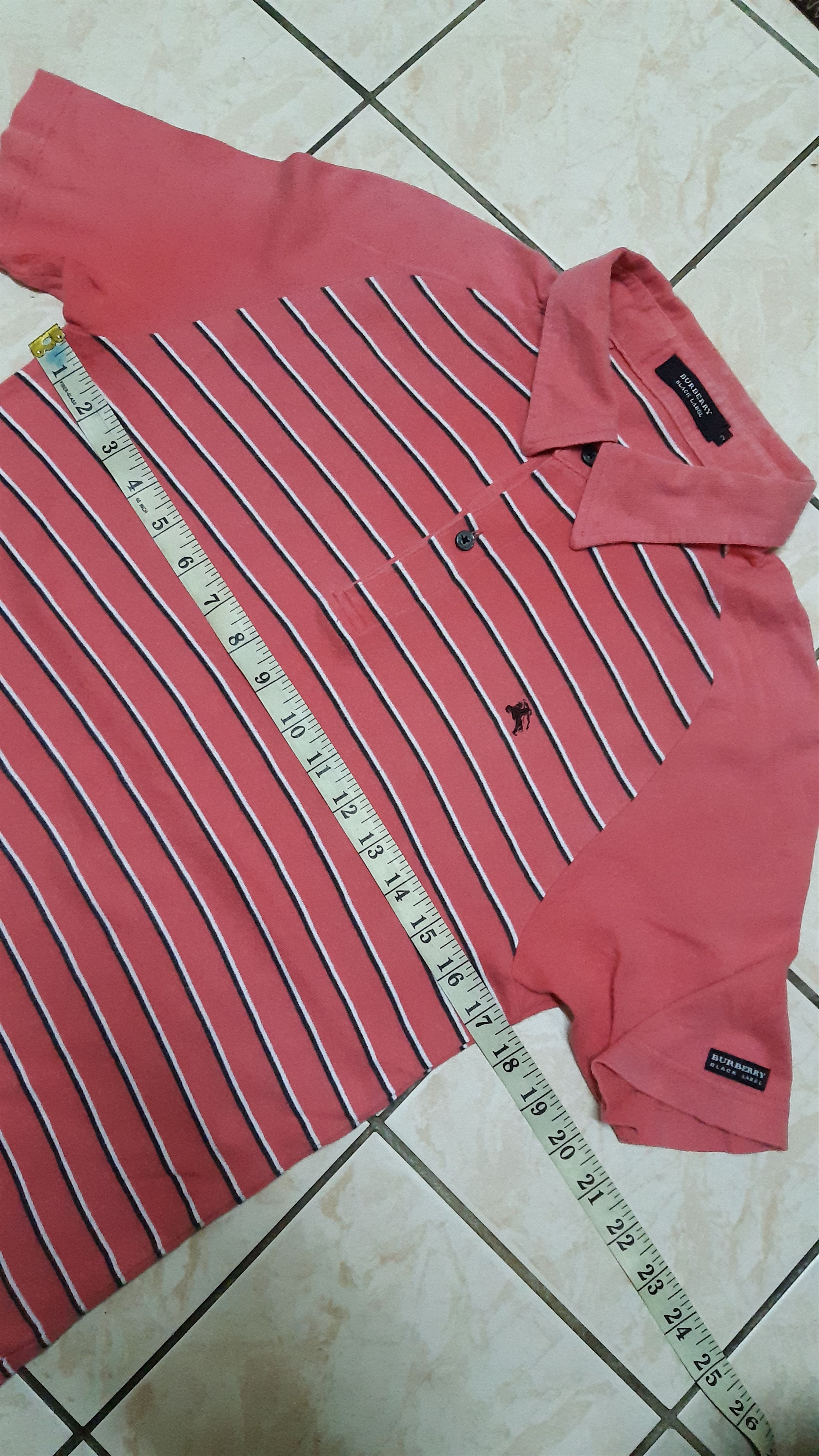 Burberry GRAIL🔥AUTHENTIC BURBERRY BLACK LABEL STRIPE POLO SHIRT Size US XS / EU 42 / 0 - 6 Thumbnail