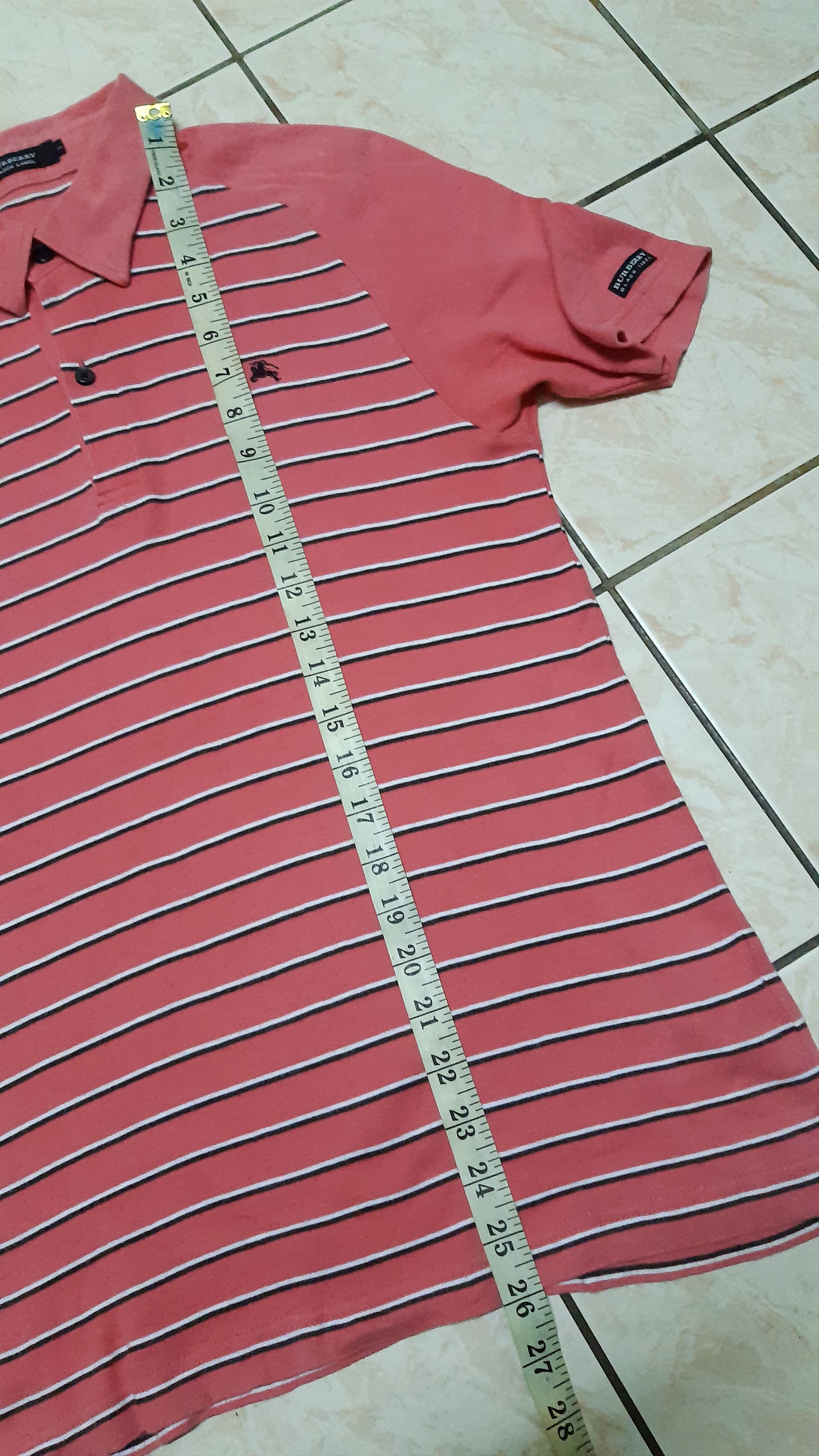 Burberry GRAIL🔥AUTHENTIC BURBERRY BLACK LABEL STRIPE POLO SHIRT Size US XS / EU 42 / 0 - 7 Thumbnail
