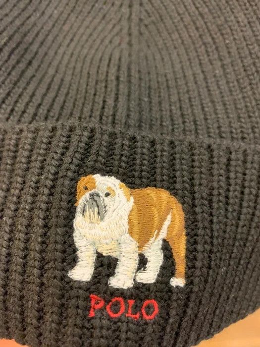 Ralph lauren bulldog beanie hotsell