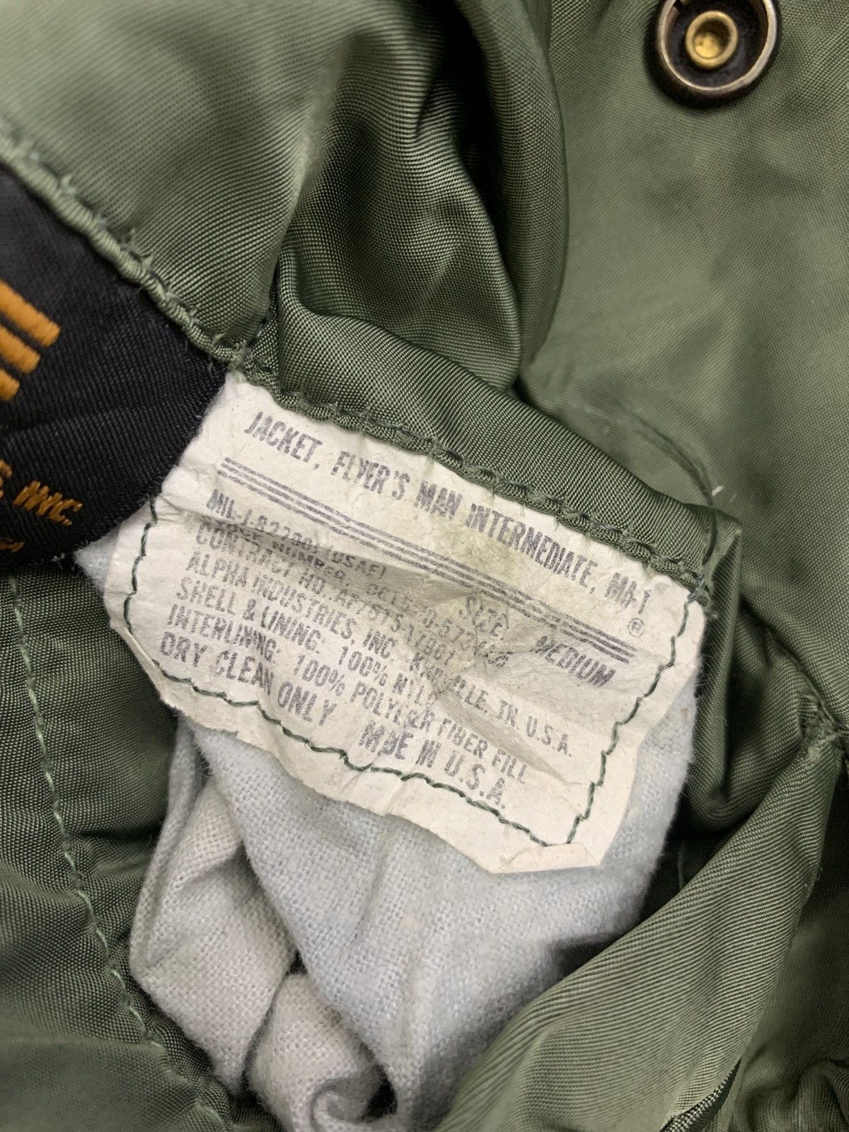 Alpha Industries VINTAGE ALPHA INDUSTRIES BOMBER JACKET Size US M / EU 48-50 / 2 - 7 Thumbnail