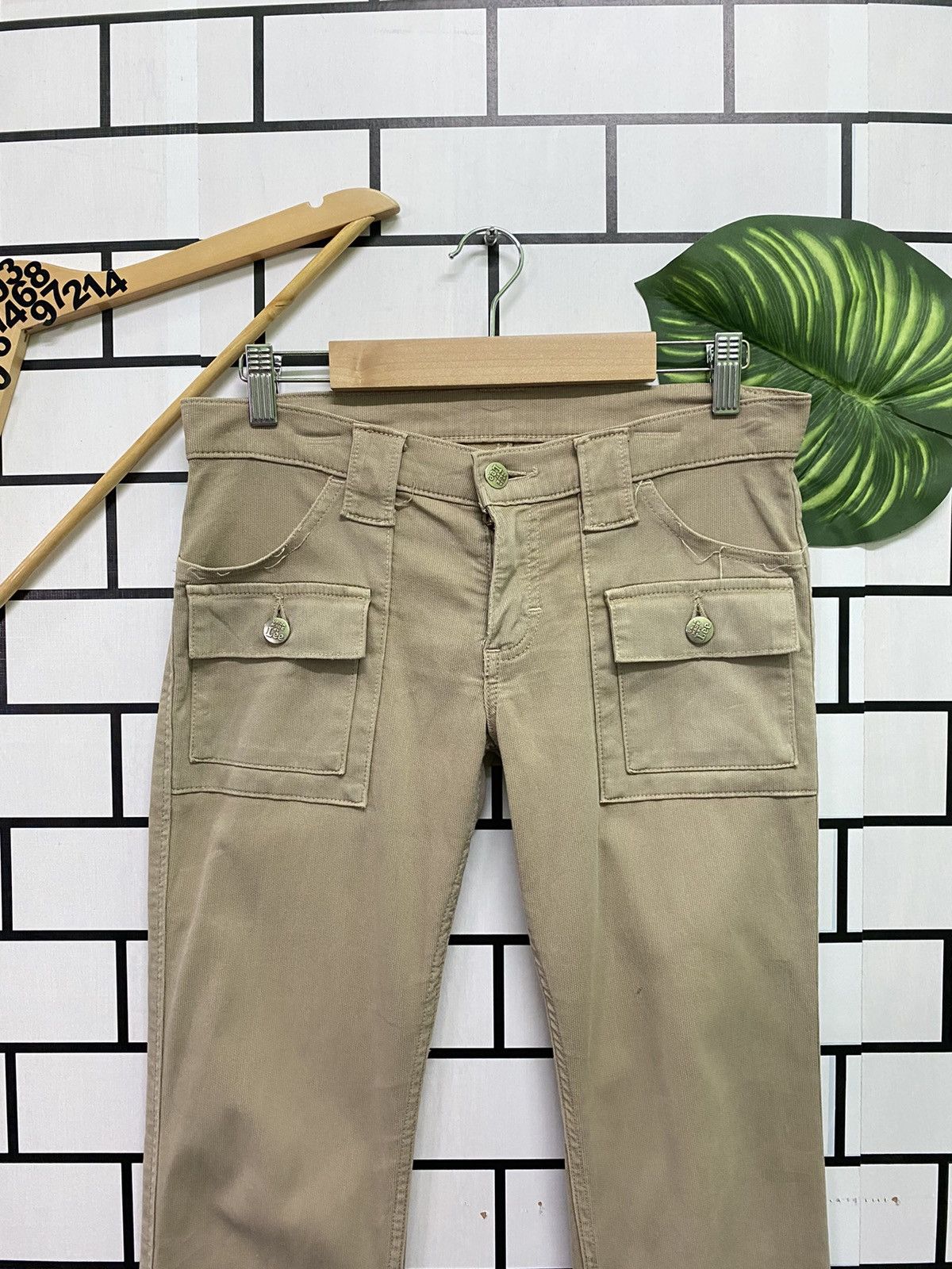 Lee UNION MADE BY LEE Low Rise Corduroy Bush Pants Size US 29 - 3 Thumbnail