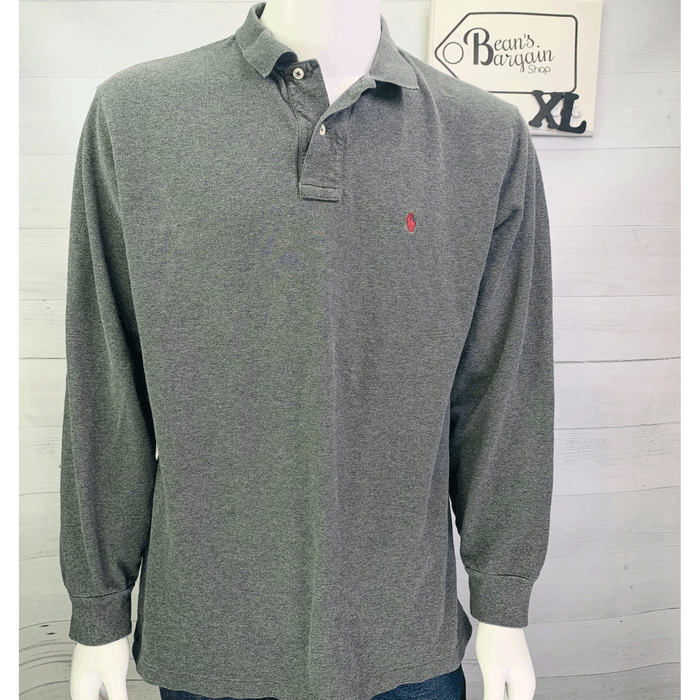 Polo Ralph Lauren Polo Ralph Lauren Long Sleeve Golf Shirt Solid Gray ...