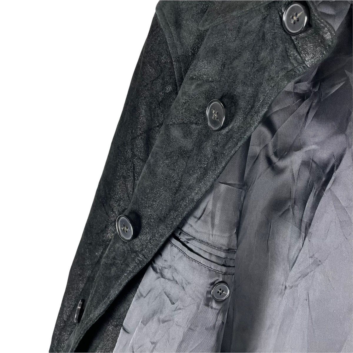 Yohji Yamamoto 🔥PIG SKIN SUEDE A.A.R YOHJI YAMAMOTO LEATHER JACKET Size US L / EU 52-54 / 3 - 6 Thumbnail